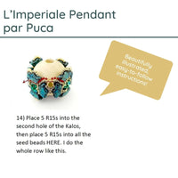 L’Imperiale Pendant Pattern par Puca