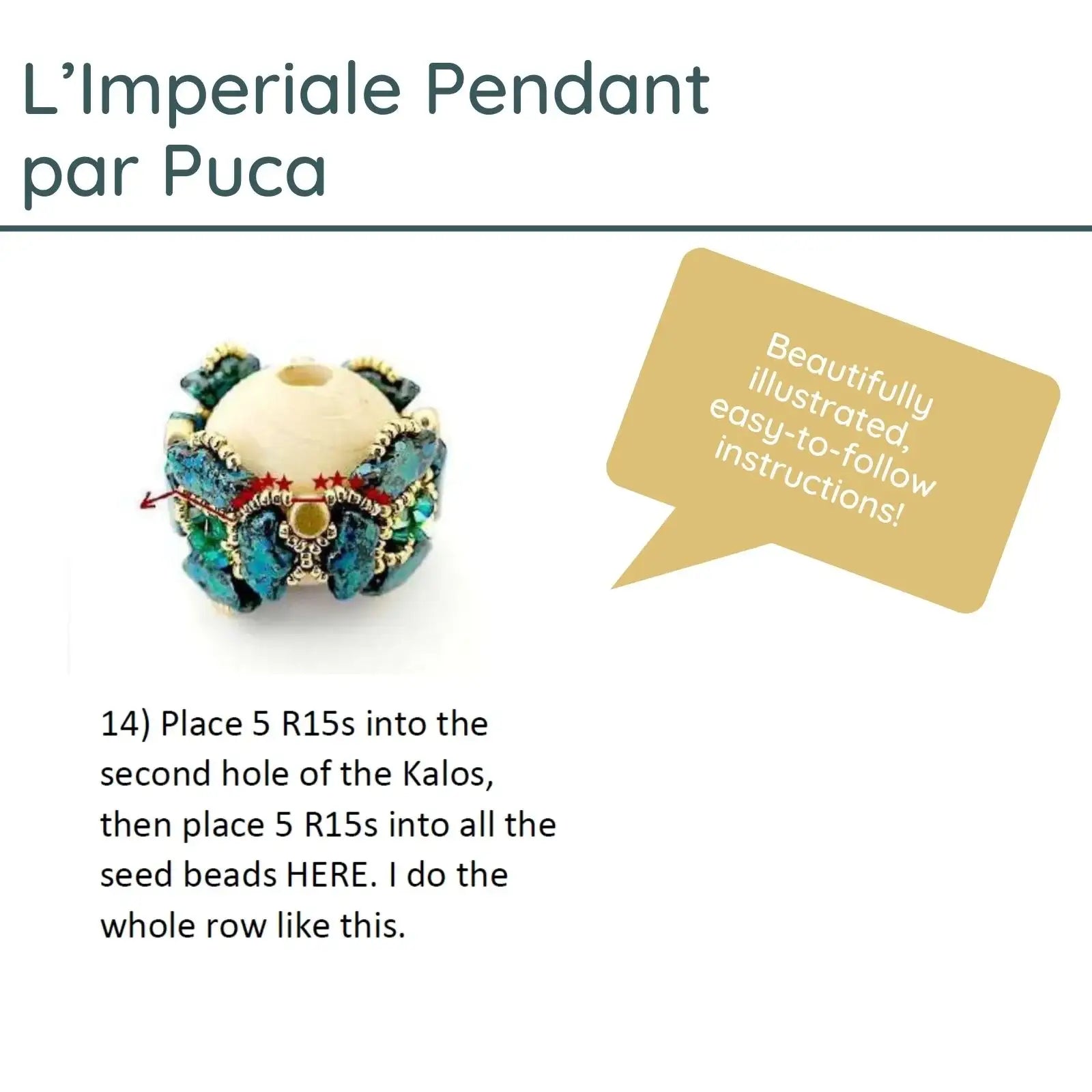 L’Imperiale Pendant Pattern par Puca