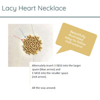 Lacy Heart Necklace Pattern