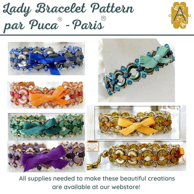 Lady Bracelet Pattern par Puca - The Argus Collection