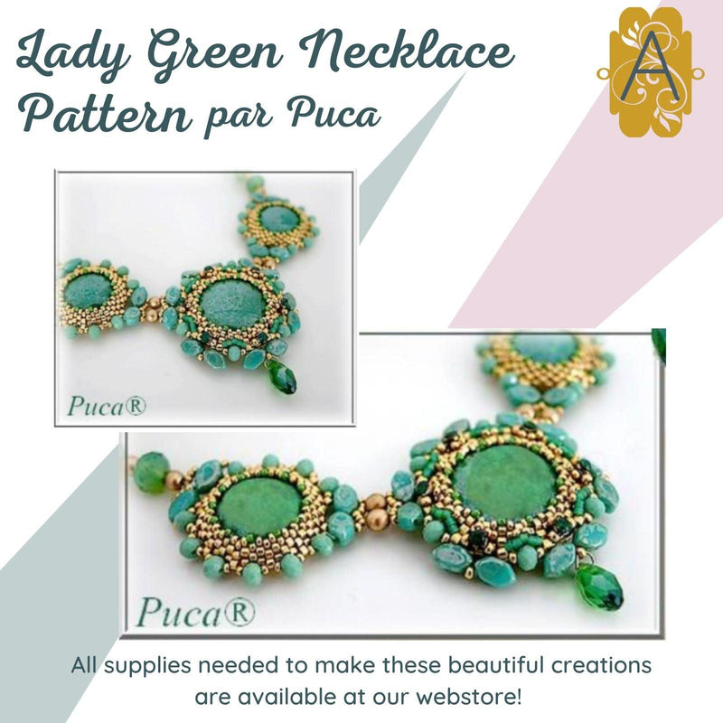 Lady Green Pendant Necklace par Puca - The Argus Collection