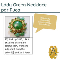 Lady Green Pendant Necklace par Puca - The Argus Collection