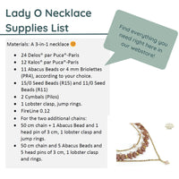 LadyONecklaceMaterials - The Argus Collection
