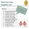 Rose Earrings Pattern par Puca - The Argus Collection