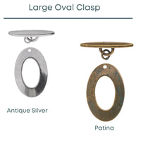 Oval Toggle Clasp, 2 Finishes - The Argus Collection