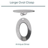 Oval Toggle Clasp, 2 Finishes - The Argus Collection