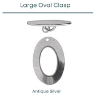 Oval Toggle Clasp, 2 Finishes - The Argus Collection