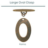 Oval Toggle Clasp, 2 Finishes - The Argus Collection