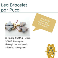 Lea Bracelet Pattern par Puca - The Argus Collection