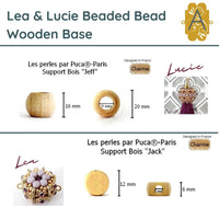 Lea & Lucie Beaded Beads and Pendant Pattern par Puca - The Argus Collection