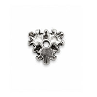 Leafy Bead Caps, 10mm, Antique Silver Color, 2 pcs & 6 pcs