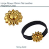 Large Flower Magnetic Clasp, for 10mm Flat Leather or Cork - The Argus Collection