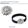 Large Flower Magnetic Clasp, for 10mm Flat Leather or Cork - The Argus Collection