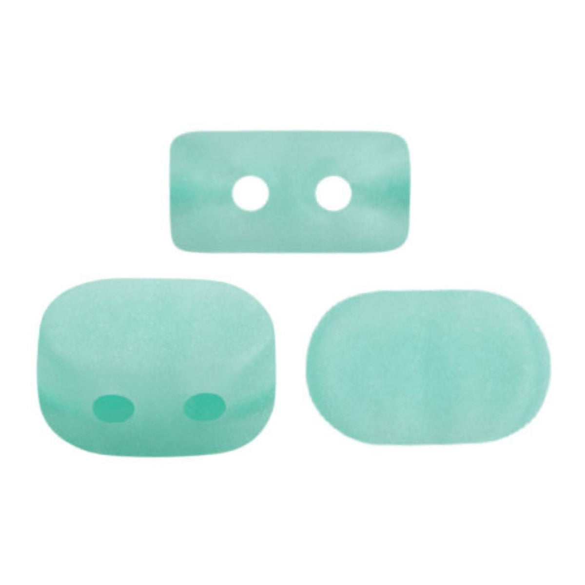Lipsi Beads Blue Green Opal Matte