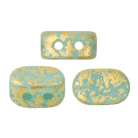 Lipsi Beads Blue Green Opal Matte Splash