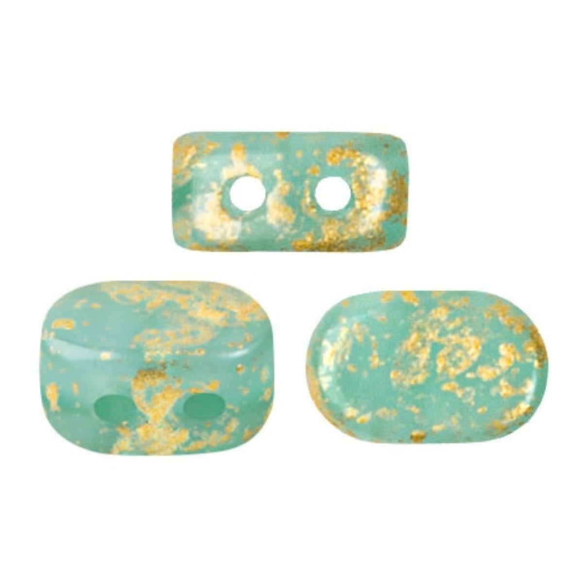 Lipsi Beads Blue Green Opal Splash