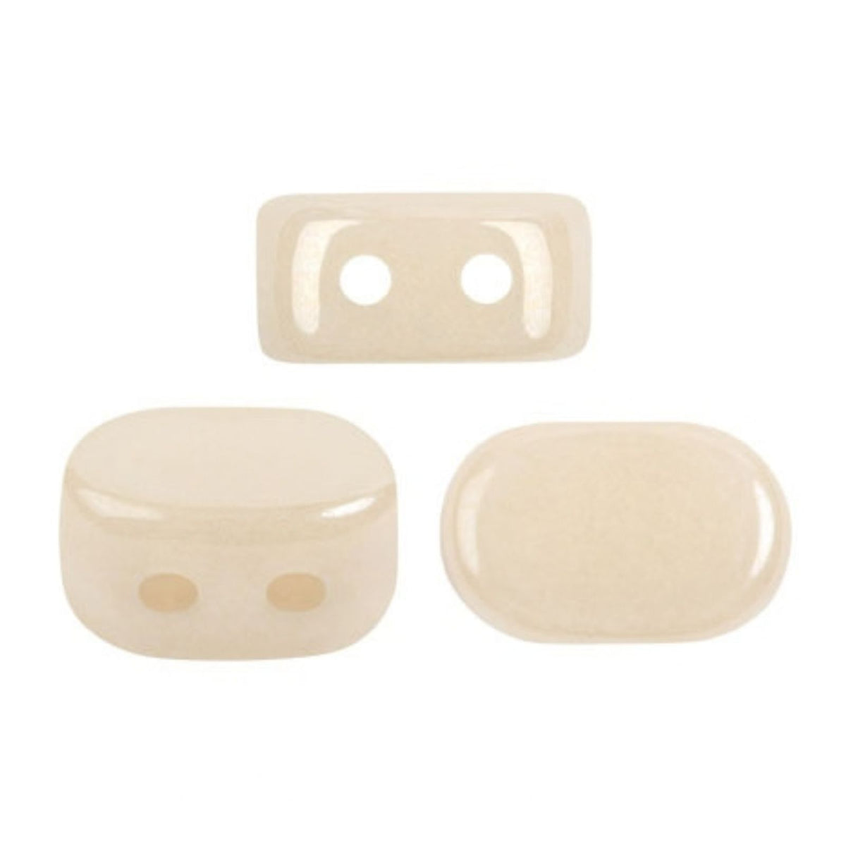 Lipsi Beads Opaque Beige Ceramic Look 