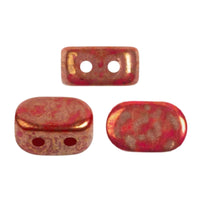 Lipsi Beads Opaque Coral Red Bronze