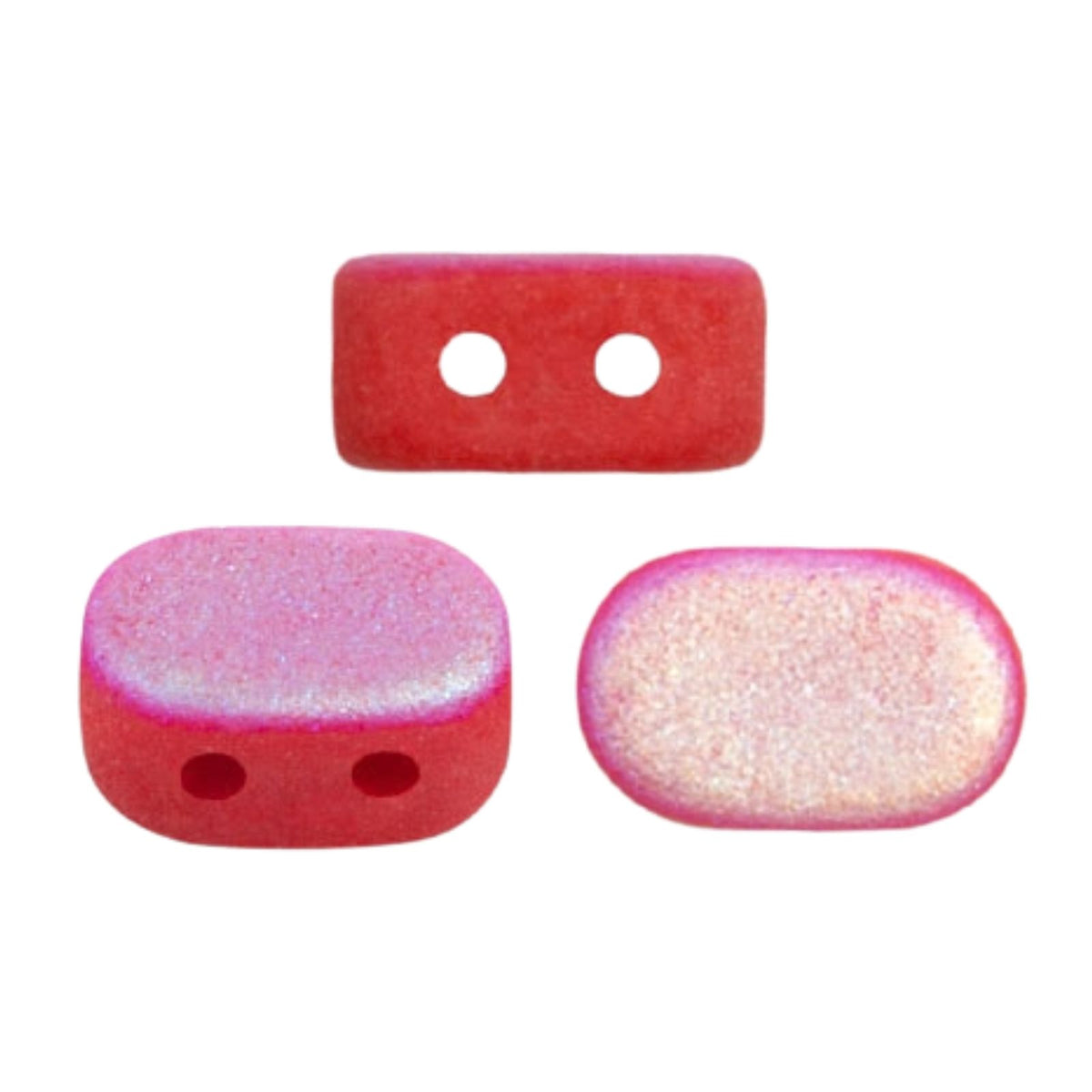 Lipsi Beads Opaque Coral Red Matte AB