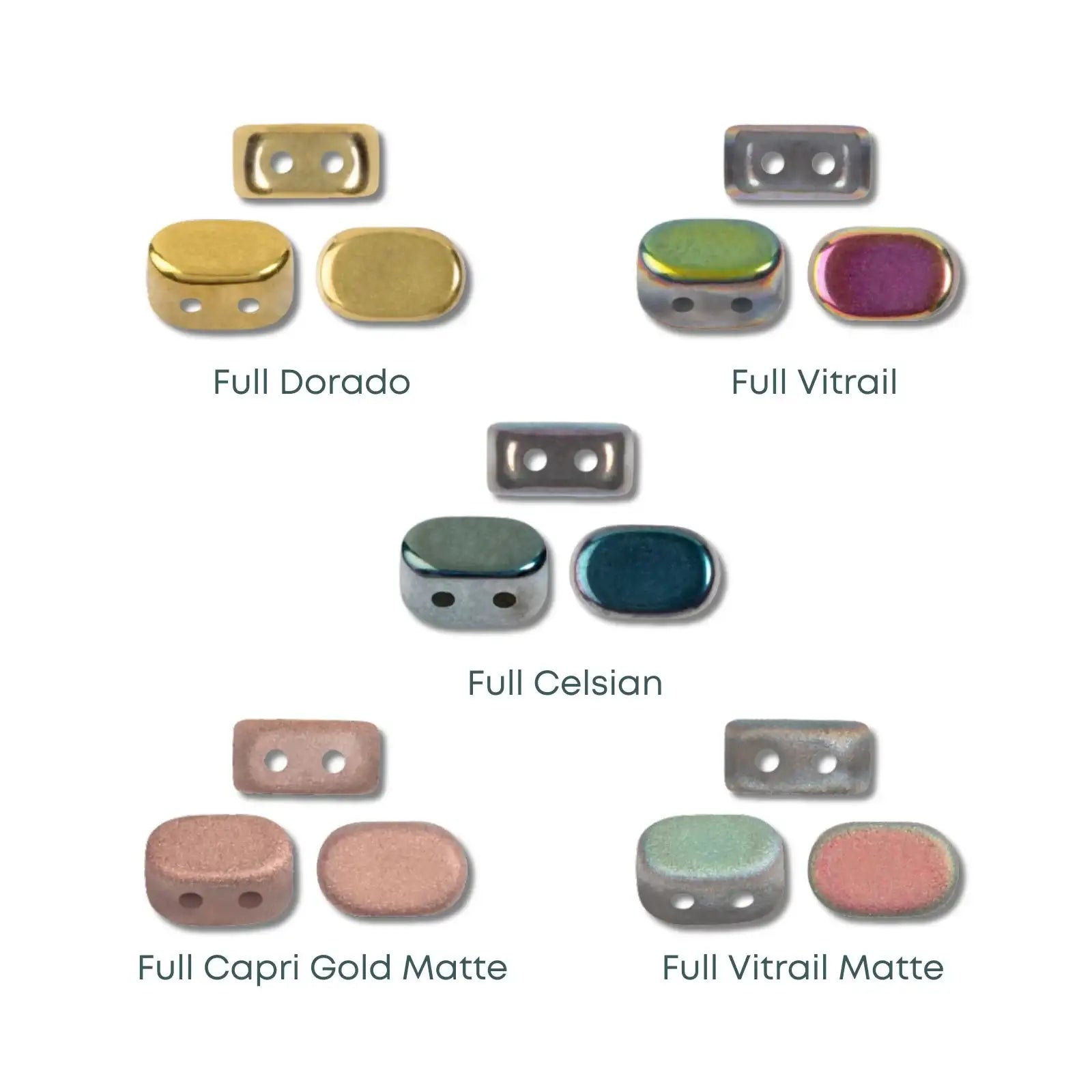 Lipsi Beads par Puca, Full Coats, 5g & 20g - The Argus Collection