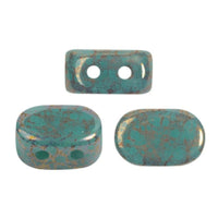 Lipsi Beads Opaque Green Turquoise Bronze