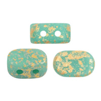 Lipsi Beads Opaque Green Turquoise Matte Splash