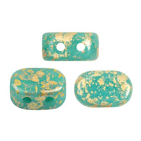 Lipsi Beads Opaque Green Turquoise Splash