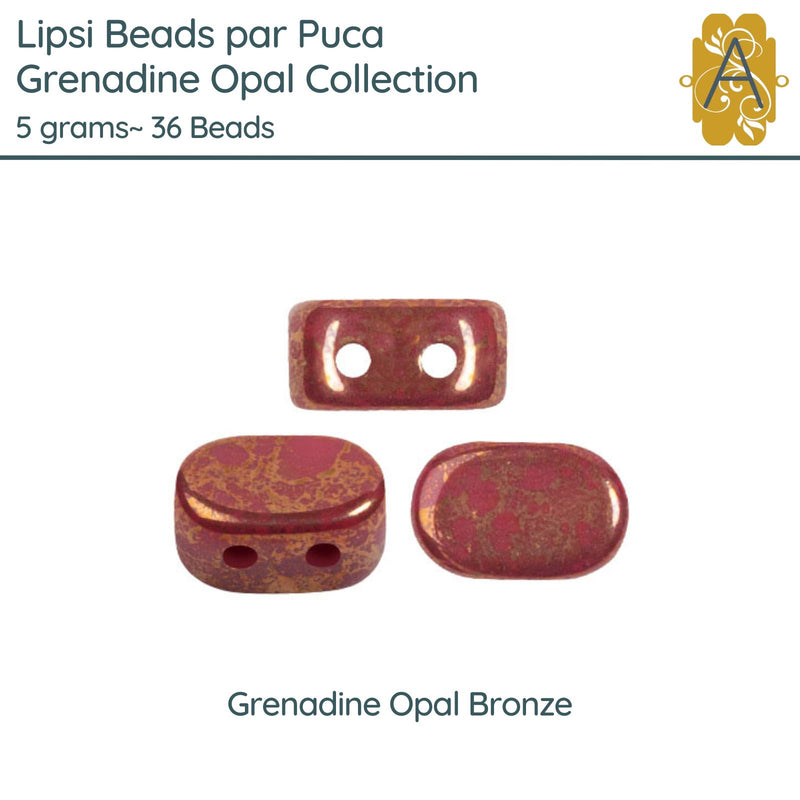 Lipsi par Puca, 5g, Grenadine Opal Collection, 8 Finishes