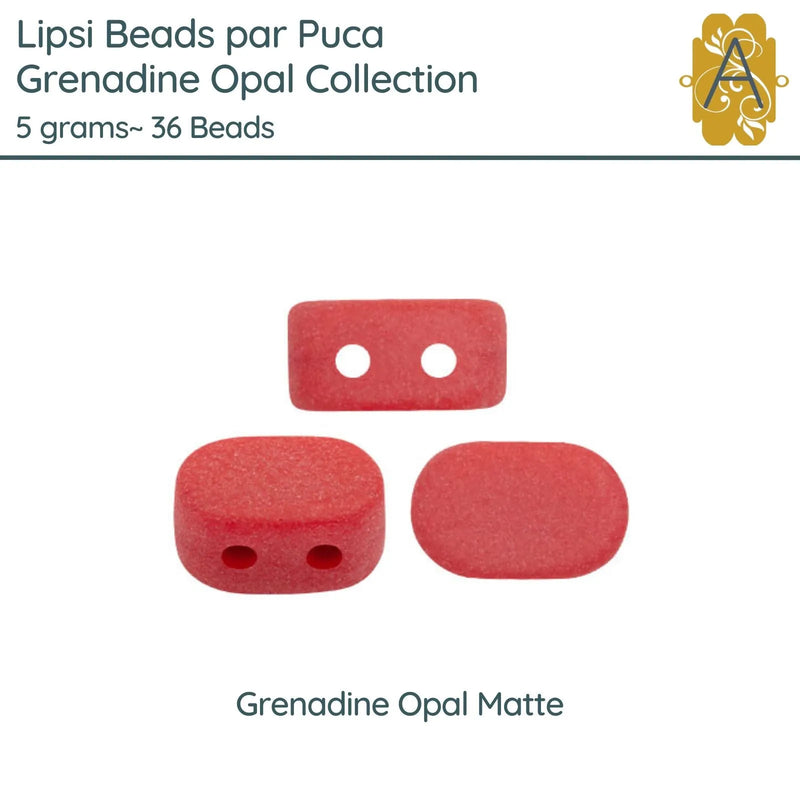 Lipsi par Puca, 5g, Grenadine Opal Collection, 8 Finishes