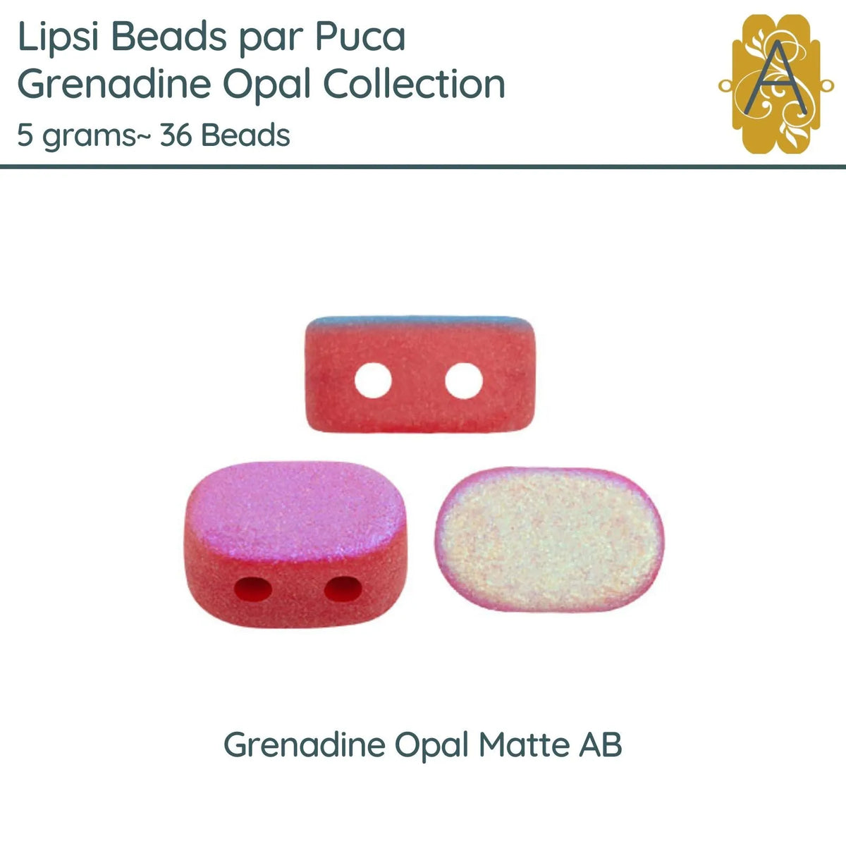 Lipsi par Puca, 5g, Grenadine Opal Collection, 8 Finishes - The Argus Collection