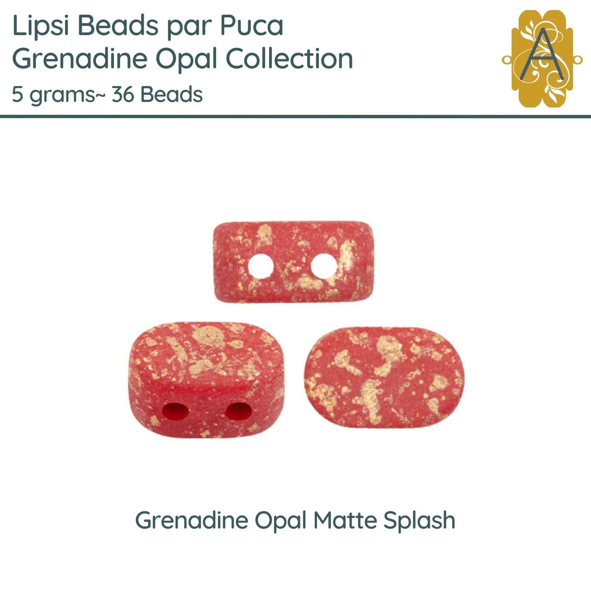 Lipsi par Puca, 5g, Grenadine Opal Collection, 8 Finishes - The Argus Collection