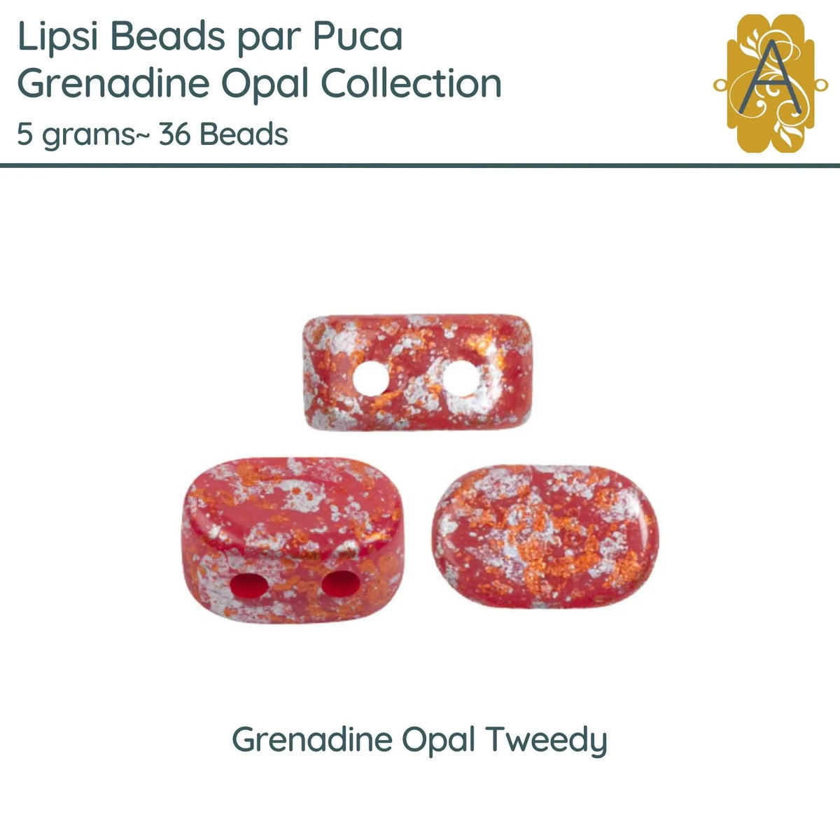 Lipsi par Puca, 5g, Grenadine Opal Collection, 8 Finishes - The Argus Collection