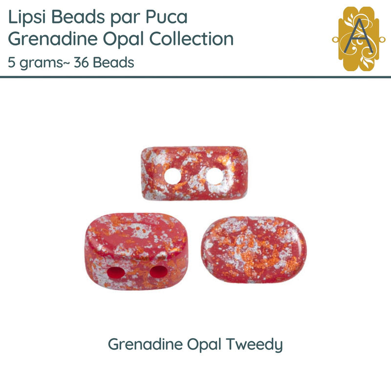 Lipsi par Puca, 5g, Grenadine Opal Collection, 8 Finishes - The Argus Collection