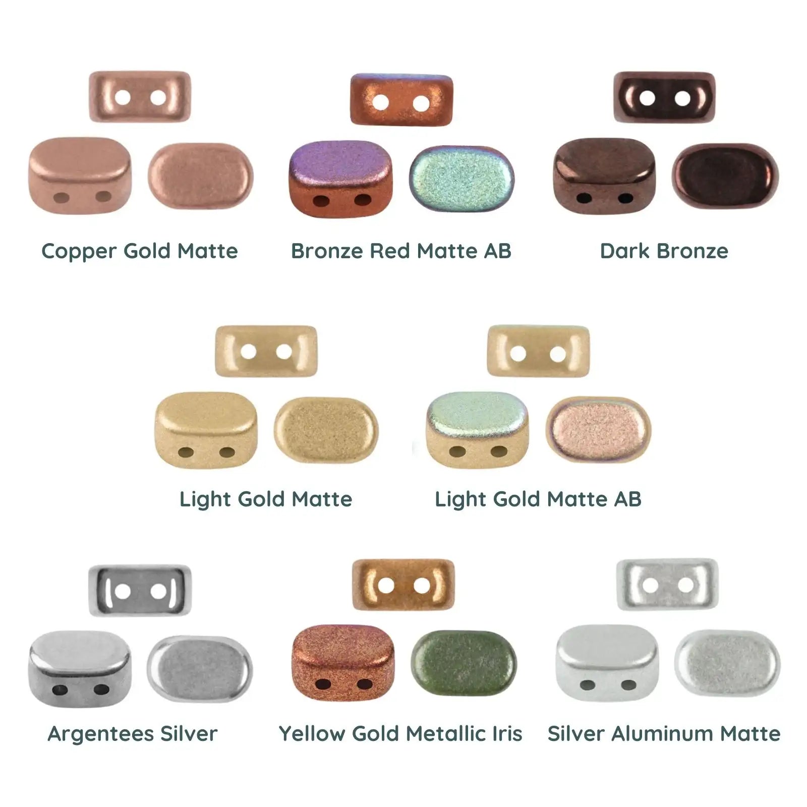 Lipsi Beads par Puca, Classic Metals, 5g & 20g - The Argus Collection