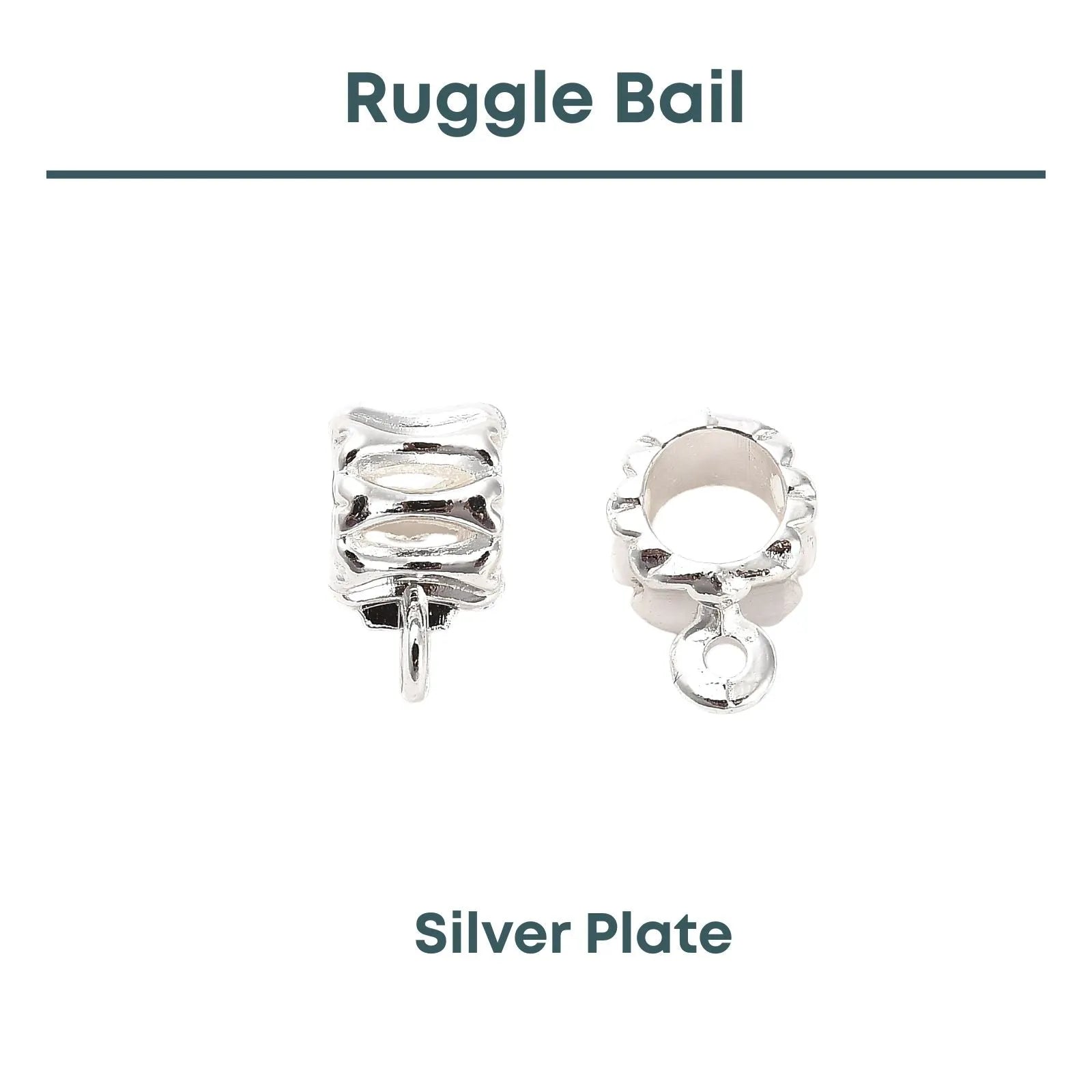 Ruggle Bail, Silver Plate, 2 or 10 Pieces - The Argus Collection