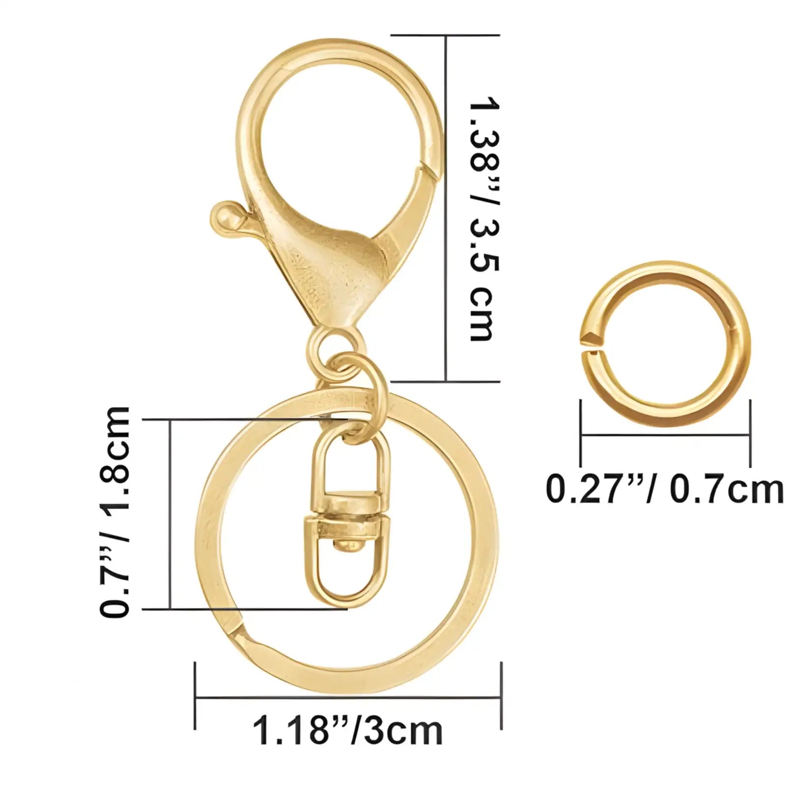 LobsterKeychainClaspwithTriggerSwivelSize - The Argus Collection