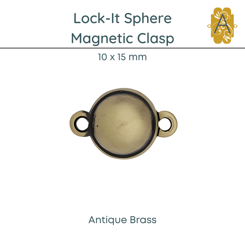 Lock-It®, Sphere Magnetic Clasp, 10mm, 1-Strand