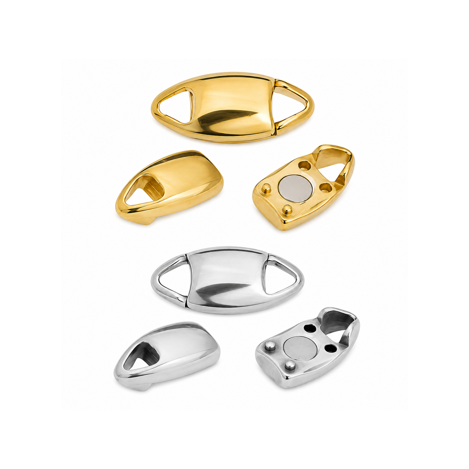 Lock-It® Smooth Oval Magnetic Clasp