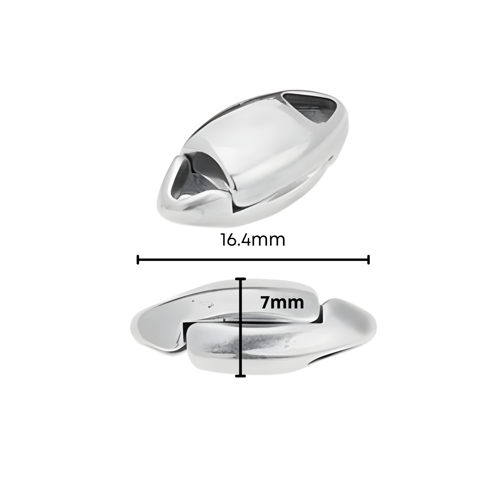 Lock-It® Smooth Oval Magnetic Clasp