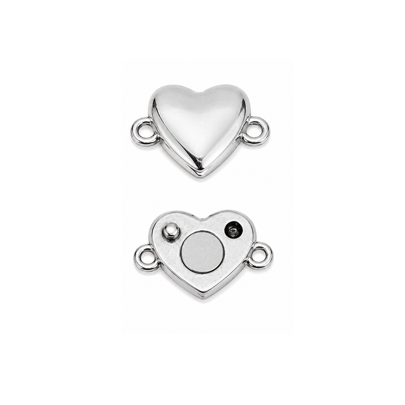 Lock-It® Heart Magnetic Clasp, 1-Strand