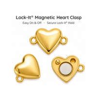 Lock-It® Heart Magnetic Clasp, 1-Strand