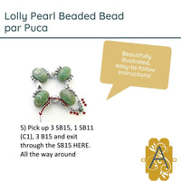 Lolly Beaded Bead Pattern par Puca - The Argus Collection