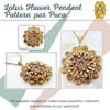 Lotus Flower Pendant Pattern Par Puca - The Argus Collection