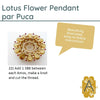 Lotus Flower Pendant Pattern Par Puca - The Argus Collection