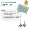 Lou Ann Earrings Pattern par Puca - The Argus Collection