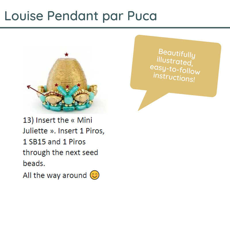 Louise Pendant, Pattern par Puca - The Argus Collection