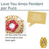 Love You Amos Pendant & Earrings Pattern par Puca - The Argus Collection