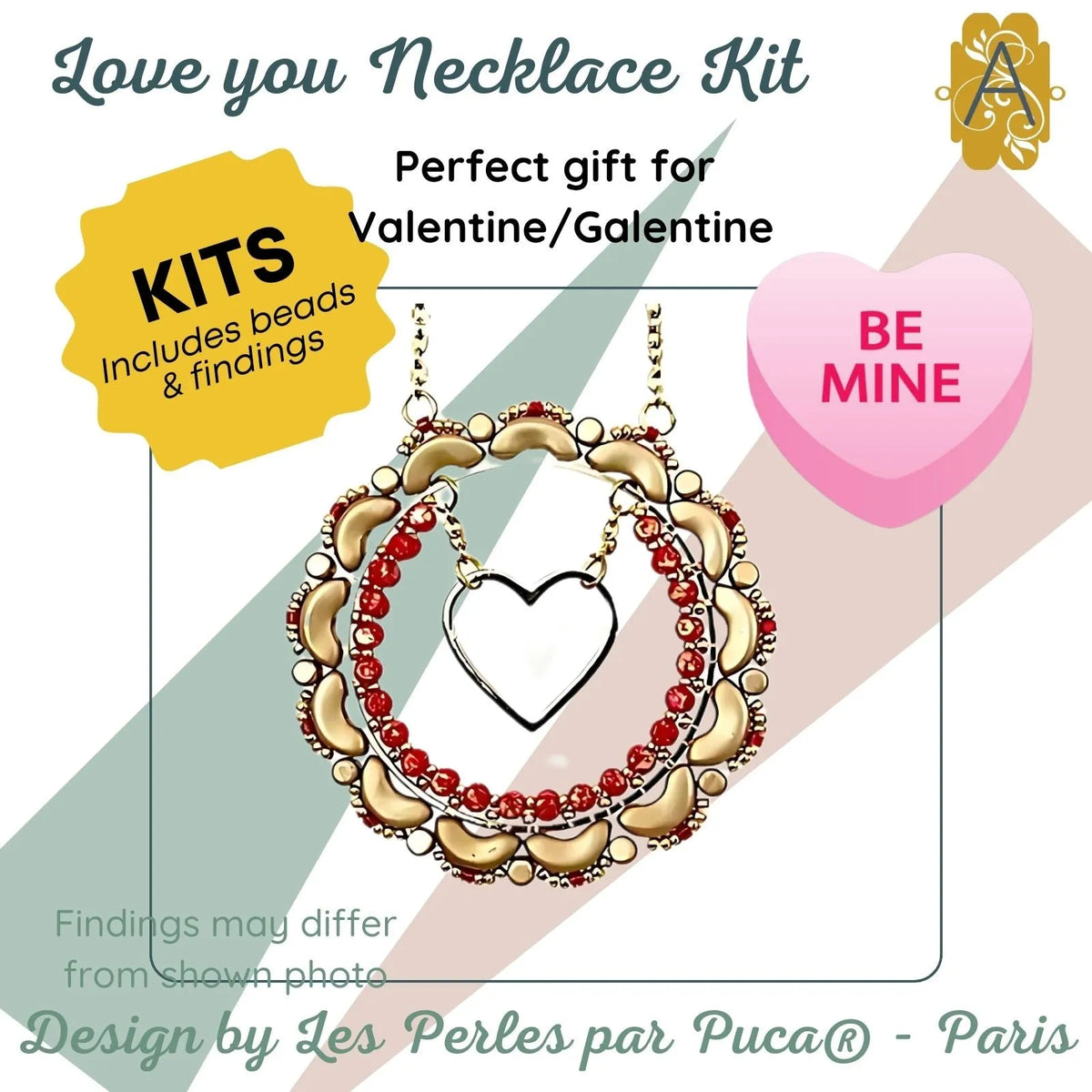 Love You par Puca Necklace Kits - The Argus Collection