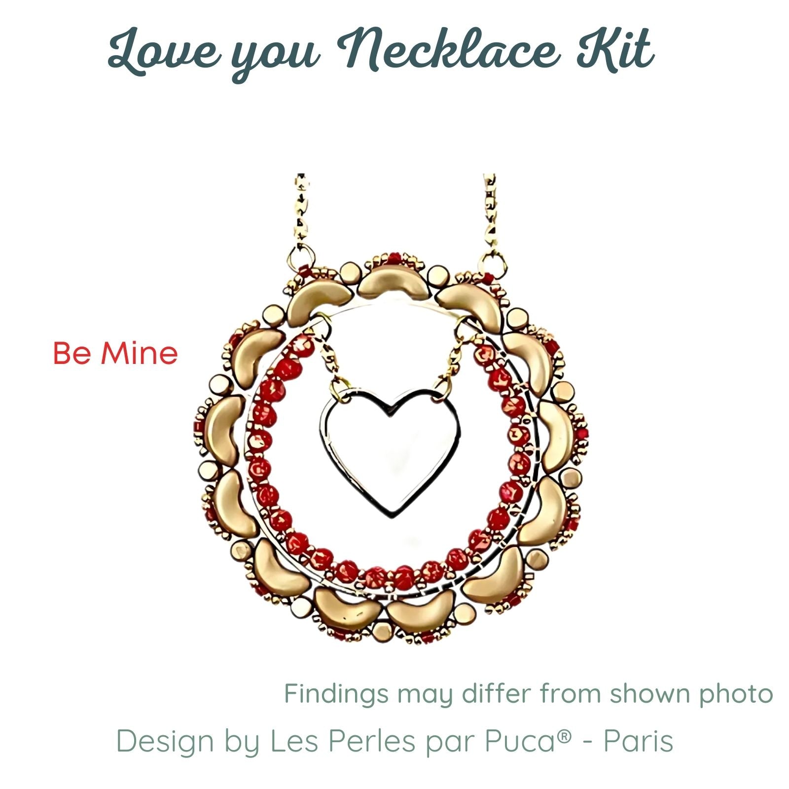 Love You  par Puca Necklace Kits