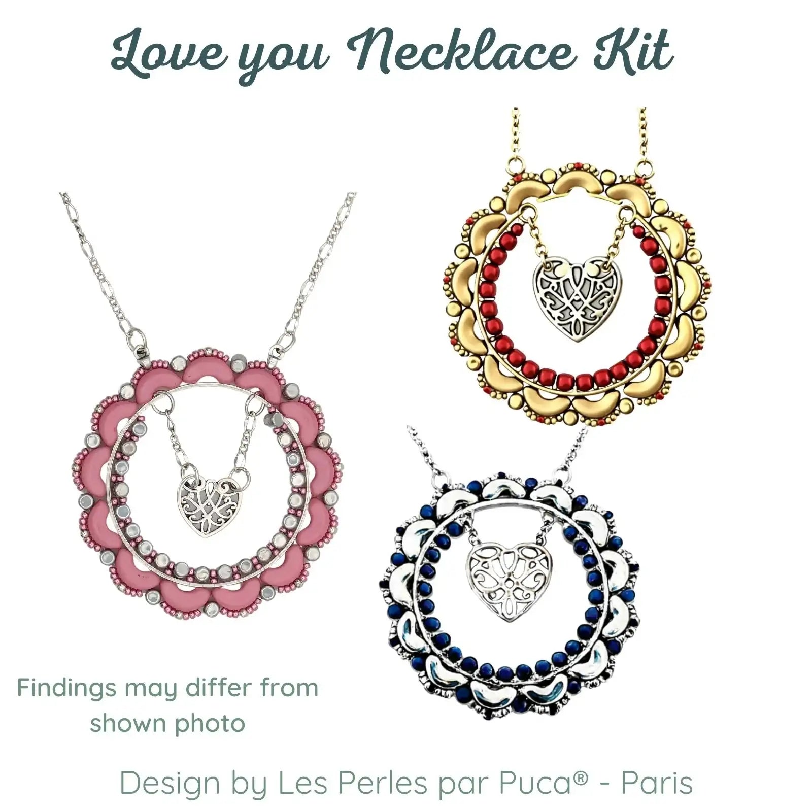 Love You par Puca Necklace Kits - The Argus Collection
